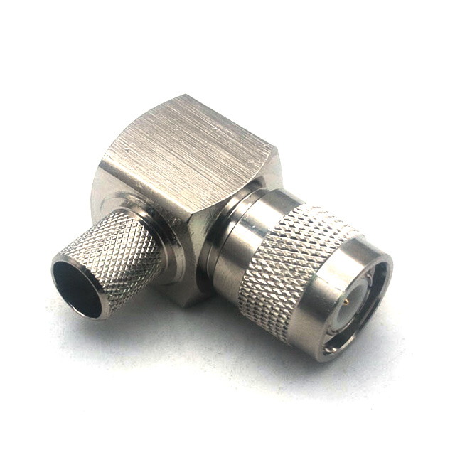 TNC Male Right Angle Connector for LMR400 Cable Crimp type(TNC-C-JW240)