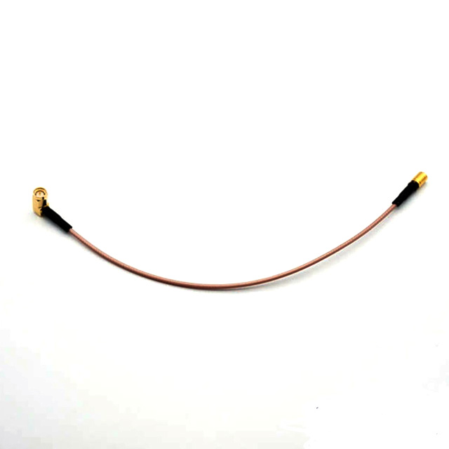 RG316 jumper SMA male right angle , SMB female connector (SMA-C-JW3-SMB-C-K3A-0.26M)