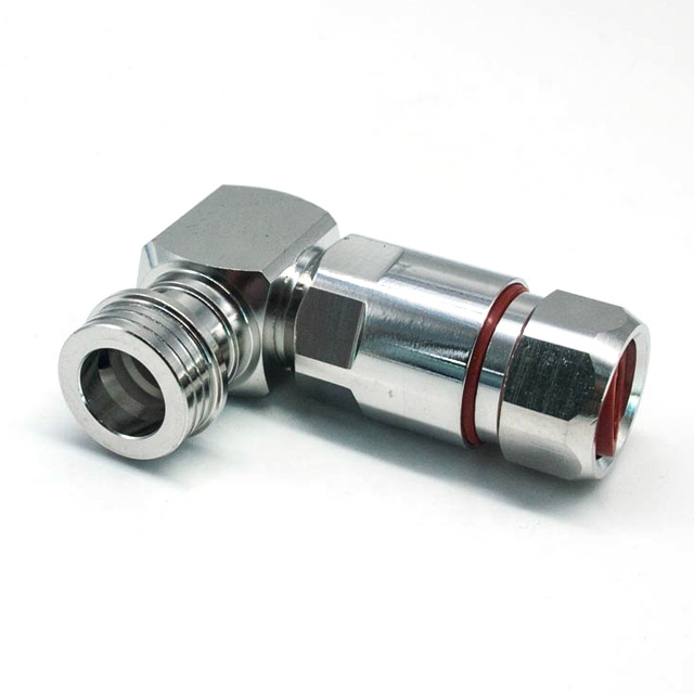 50ohm N quick type QN male right angle rf connector clamp type for 1/2" superflex(QN-JW1/2)