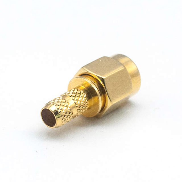 SMA MALE STRAIGHT CONNECTOR CRIMP FOR RG223 CABLE(SMA-JC223)