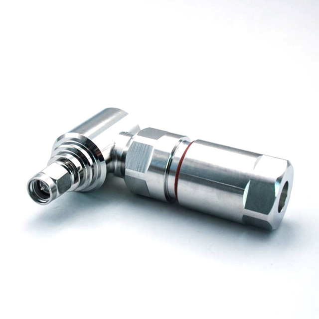 SMA MALE RIGHT ANGLE CONNECTOR ​ FOR 1/4" FEEDER CABLE(SMA-JW1/4S-1)