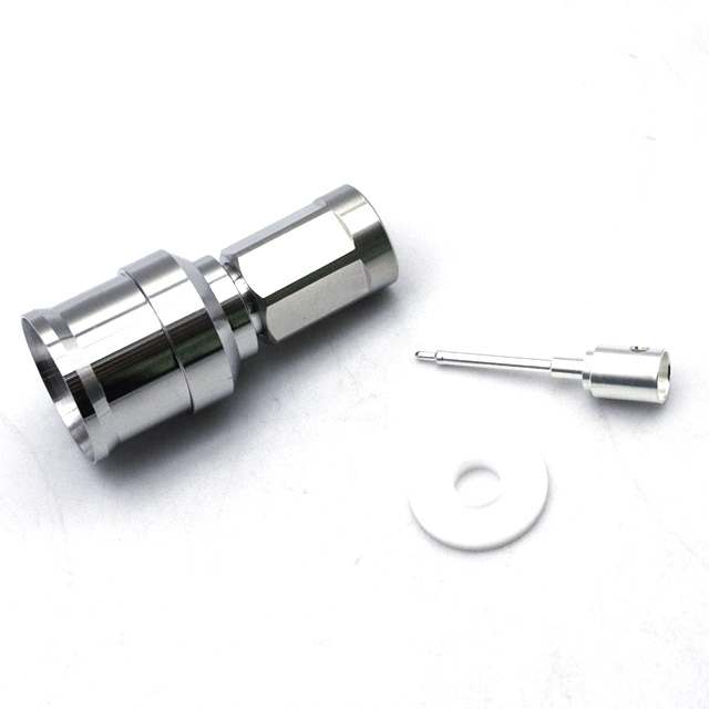 ZX Male Straight Connector for 1/2 feeder ​Cable Soldering(ZX-H-J1/2)