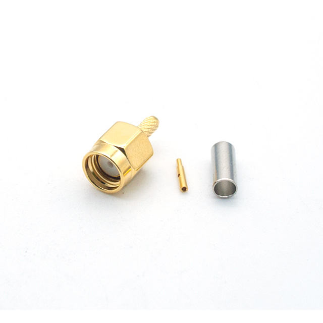 SMA male crimp type connector for RG316 (SMA-C-J3-1)