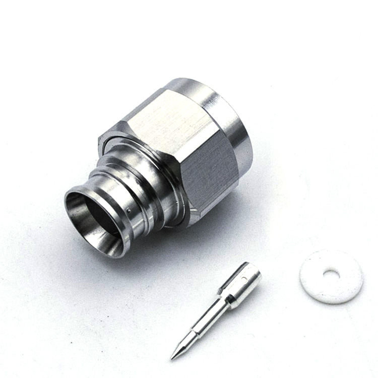N Male Straight Connector for 3/8” Superflex Cable Soldering(N-H-J3/8S-5​)