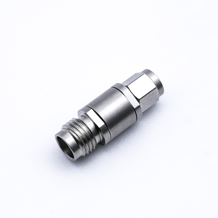 High frequency DC-65GHz 1.0 male plug to 1.85 female plug adaptor stainless steel(1.0/1.85-JK)