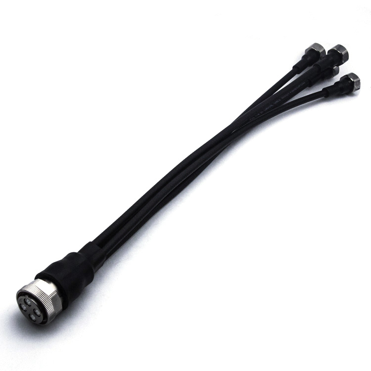 1-4 Superflex Jumper Cable MQ4 Plug to 4.3-10 male,0.5m(MQ4-K1-4S-3-4.3-10-H-J1-4S-7-0.5m)