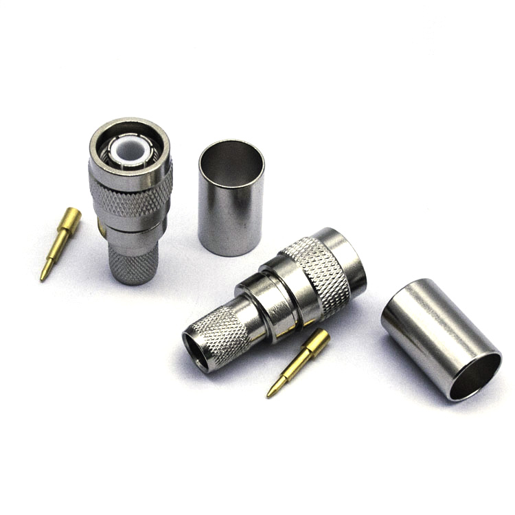 TNC Male Straight Connector for RG214 Cable Crimp type  (TNC-C-J214-3)