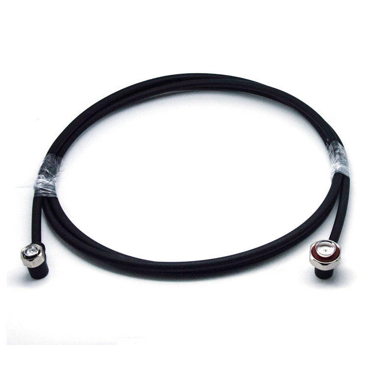 3/8" Superflex Jumper cable , 7/16 Male Right Angle to 4.3/10 Male Right Angle,3m  (7/16-H-JW3/8S-4-4.3/10-H-JW3/8S-4-3m )
