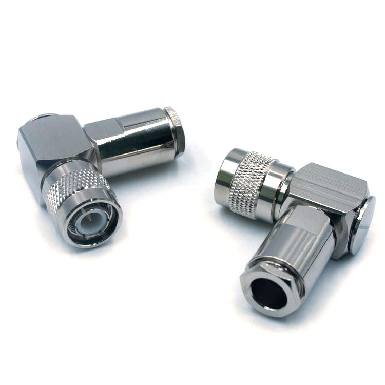 TNC Male Right Angle Connector for 5D-FB Cable Clamp type  (TNC-JW5D-1)